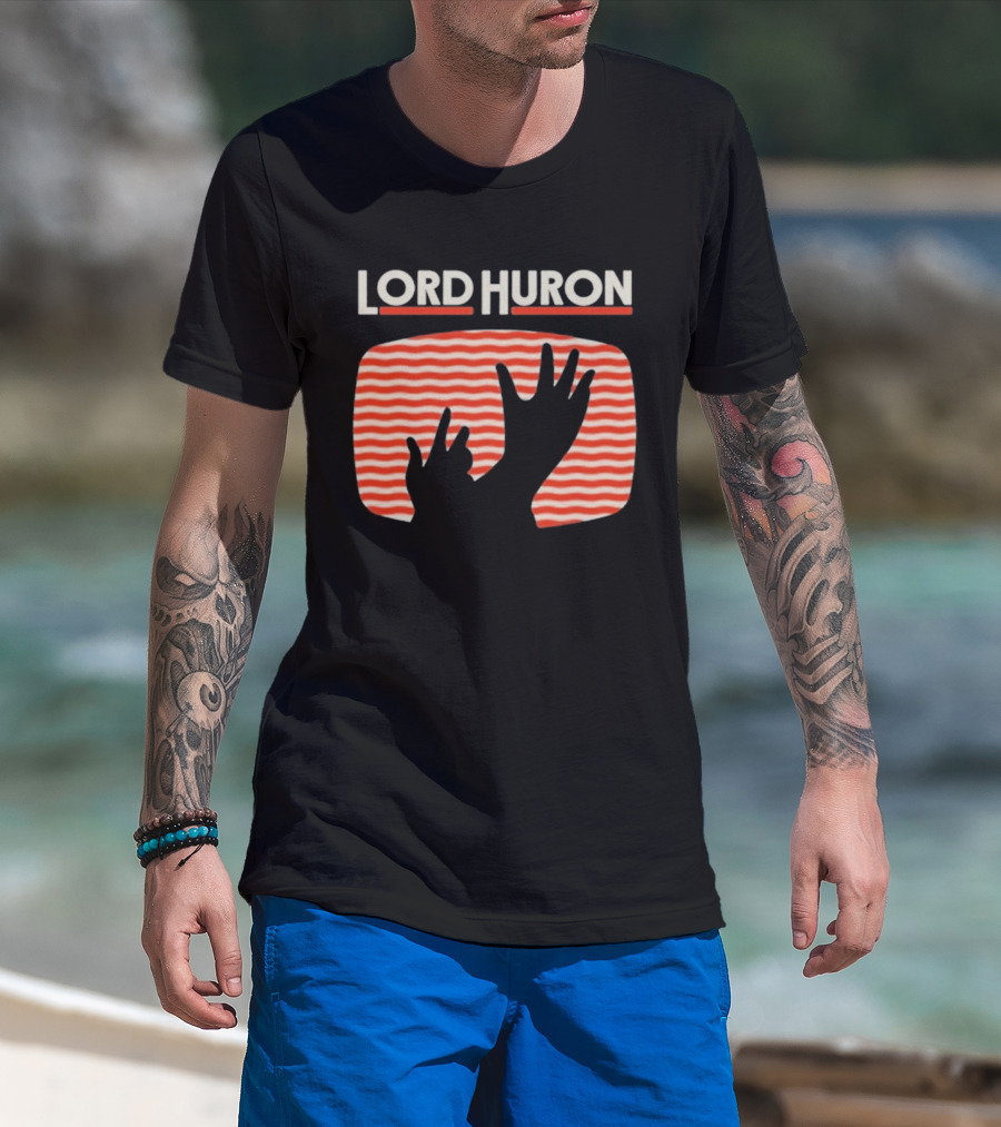 Lord Huron Signals Hand Red Stripes T-Shirt