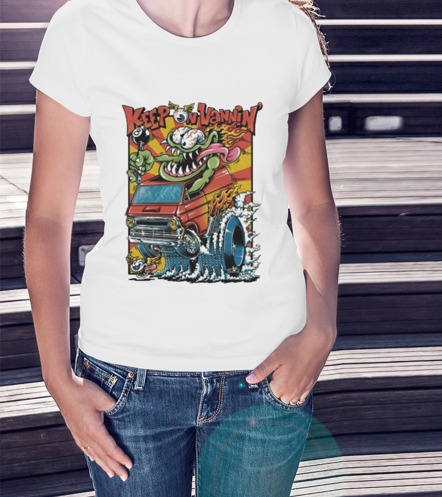 Keep On Vannin Ramone Sketch Monster Van T-Shirt