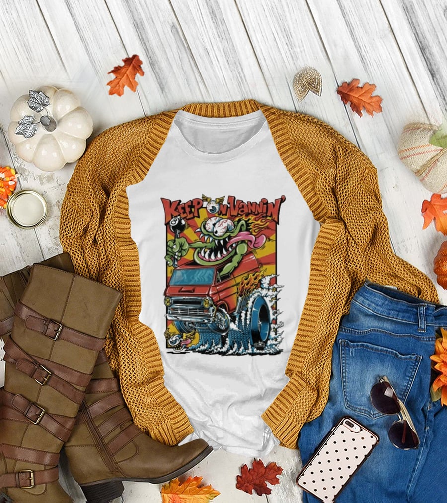 Keep On Vannin Ramone Sketch Monster Van T-Shirt