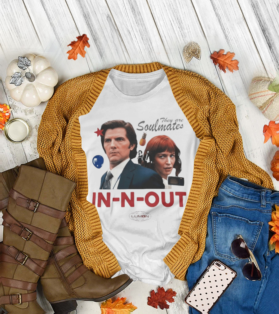 Severance They Are Soulmates IN N OUT Retro Style Pop Culture Reference T-Shirt