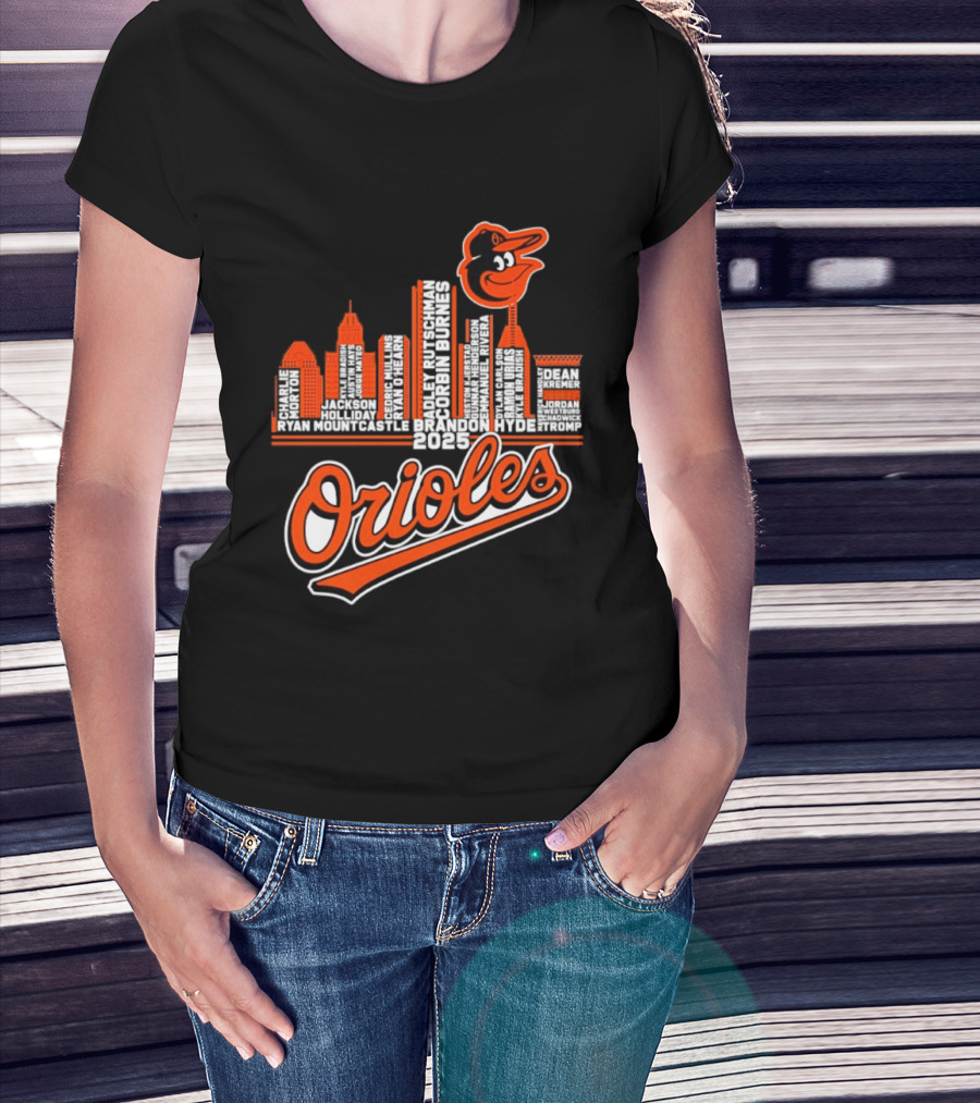 Baltimore Orioles City Skyline 2025 T-Shirt