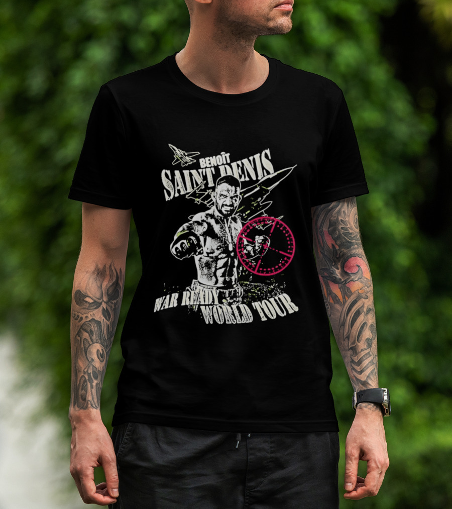 Benoit Saint Denis War Ready World Tour Fighter With Jet And Crosshair T-Shirt