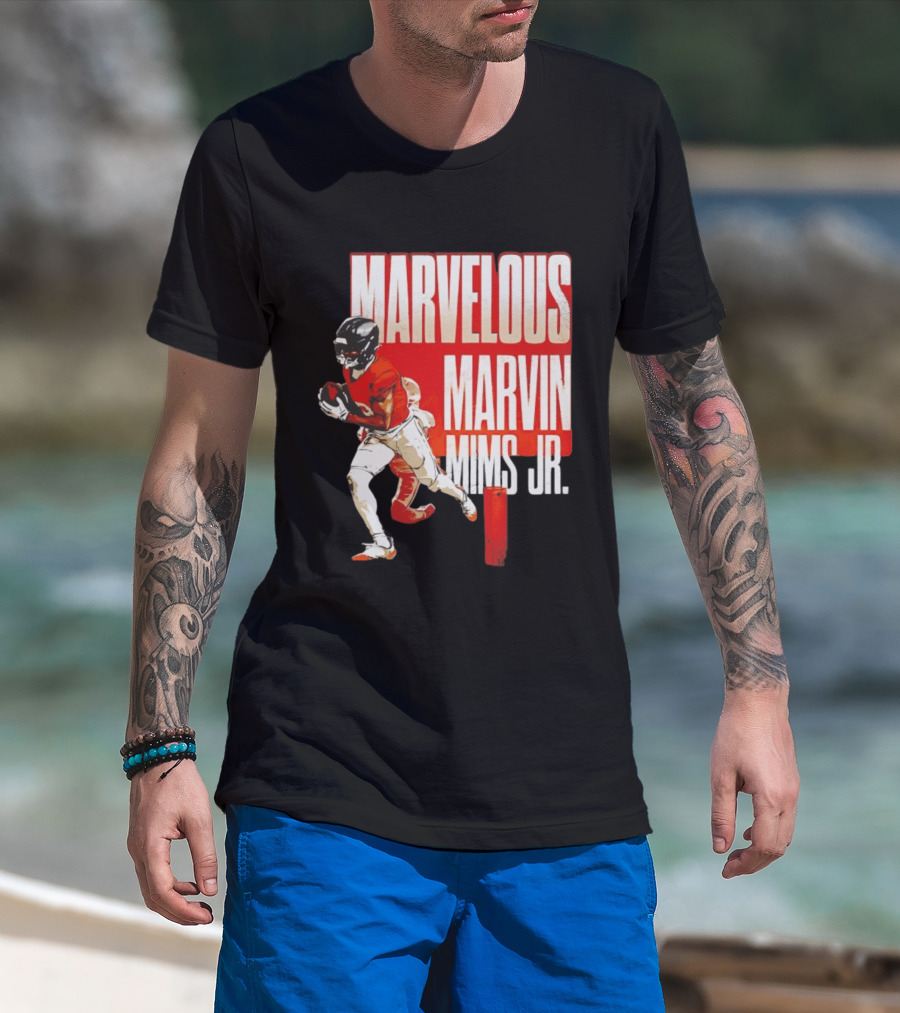 Marvelous Marvin Mims Jr Denver Broncos Football Star T-Shirt