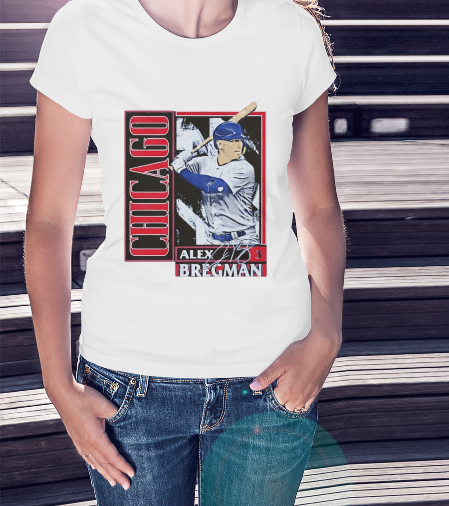Alex Bregman Chicago Baseball Number 3 T-Shirt