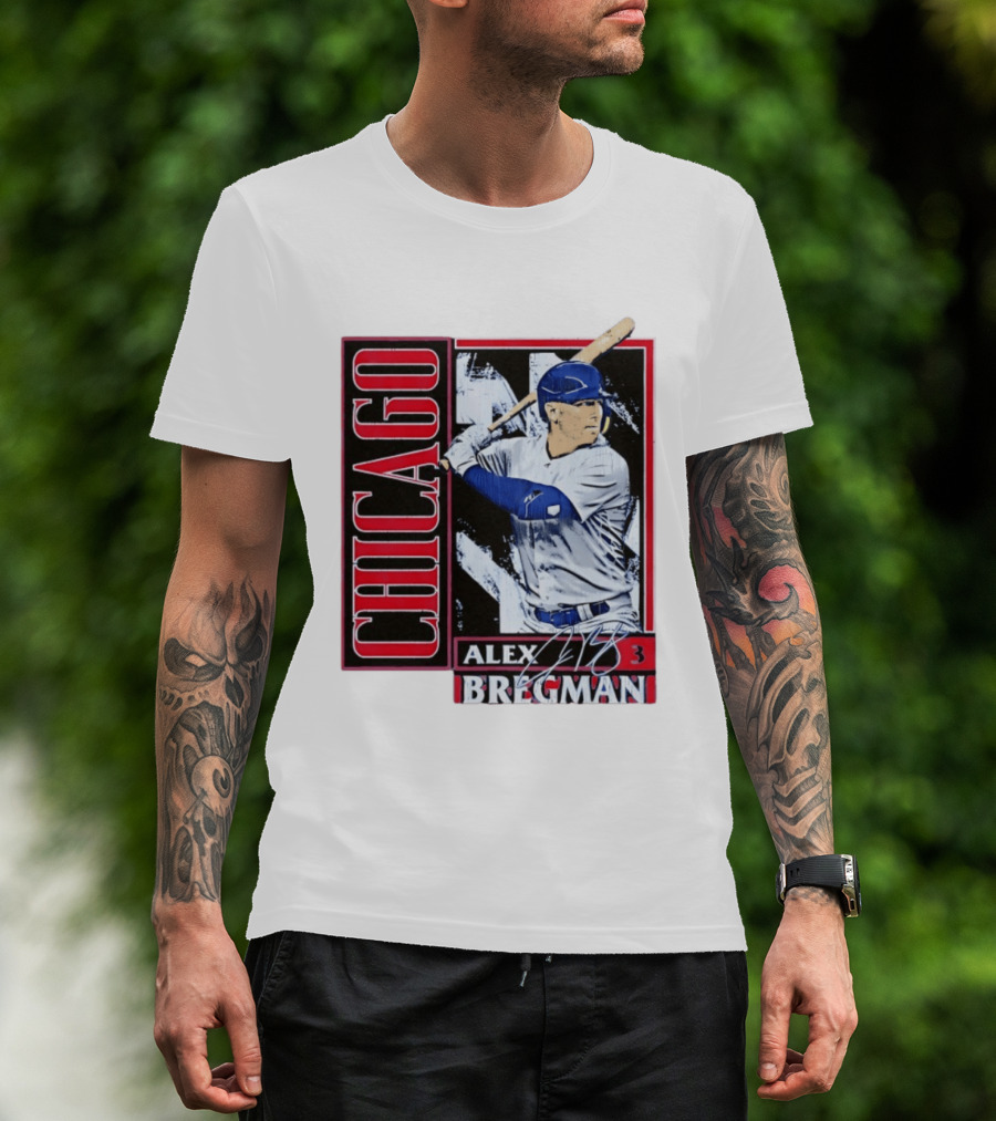 Alex Bregman Chicago Baseball Number 3 T-Shirt