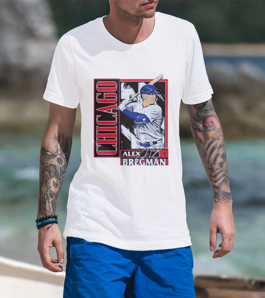 Alex Bregman Chicago Baseball Number 3 T-Shirt