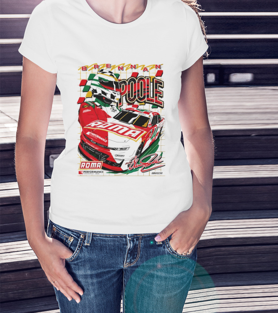 Brennan Poole 44 Roma Performance Motorsports Racing Suit Daytona Race Day T-Shirt