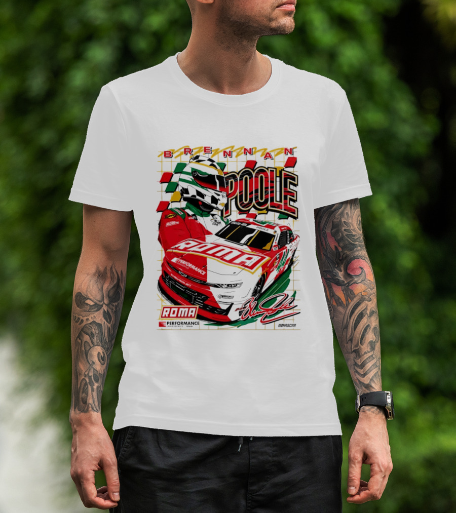 Brennan Poole 44 Roma Performance Motorsports Racing Suit Daytona Race Day T-Shirt
