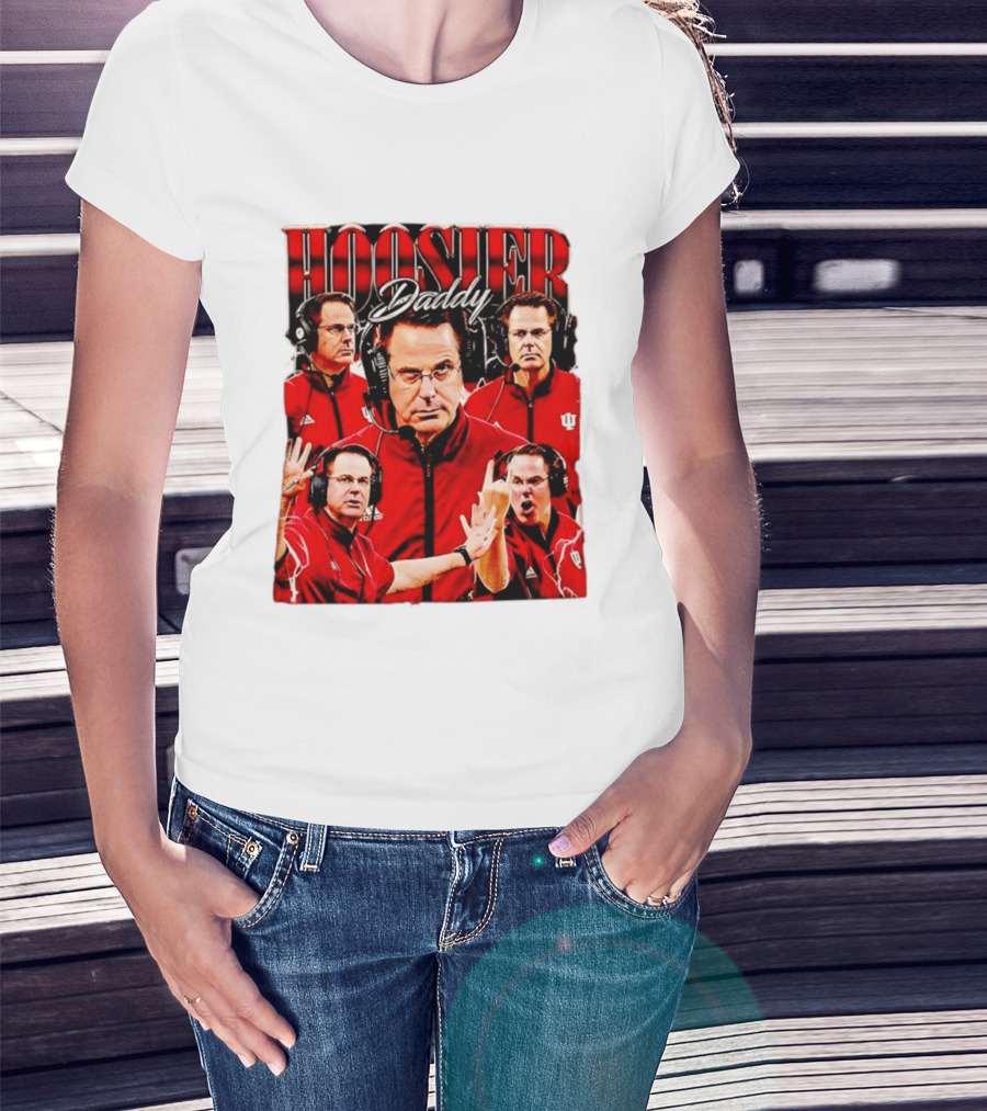 Hoosier Daddy Indiana University Football Coach Iconic Moment T-Shirt