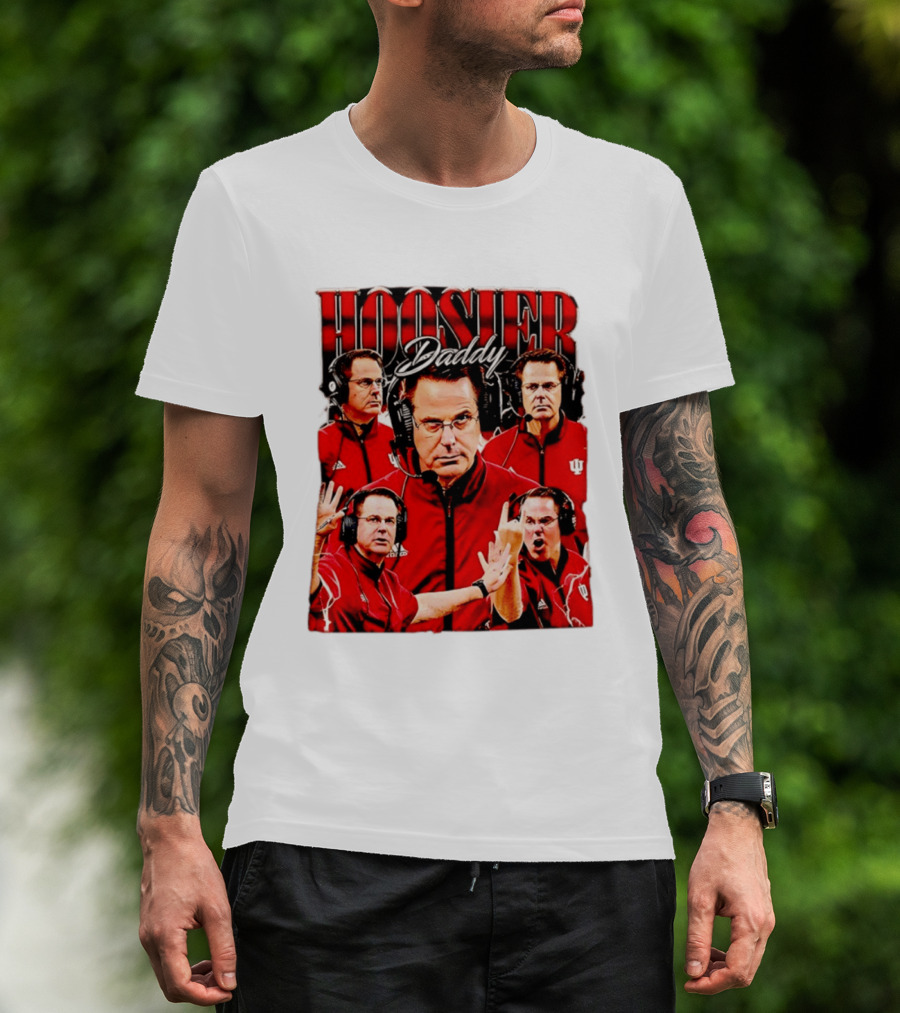 Hoosier Daddy Indiana University Football Coach Iconic Moment T-Shirt