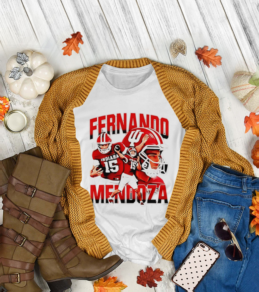 Fernando Mendoza Indiana Hoosiers Football Quarterback Tribute 2026 Champs T-Shirt