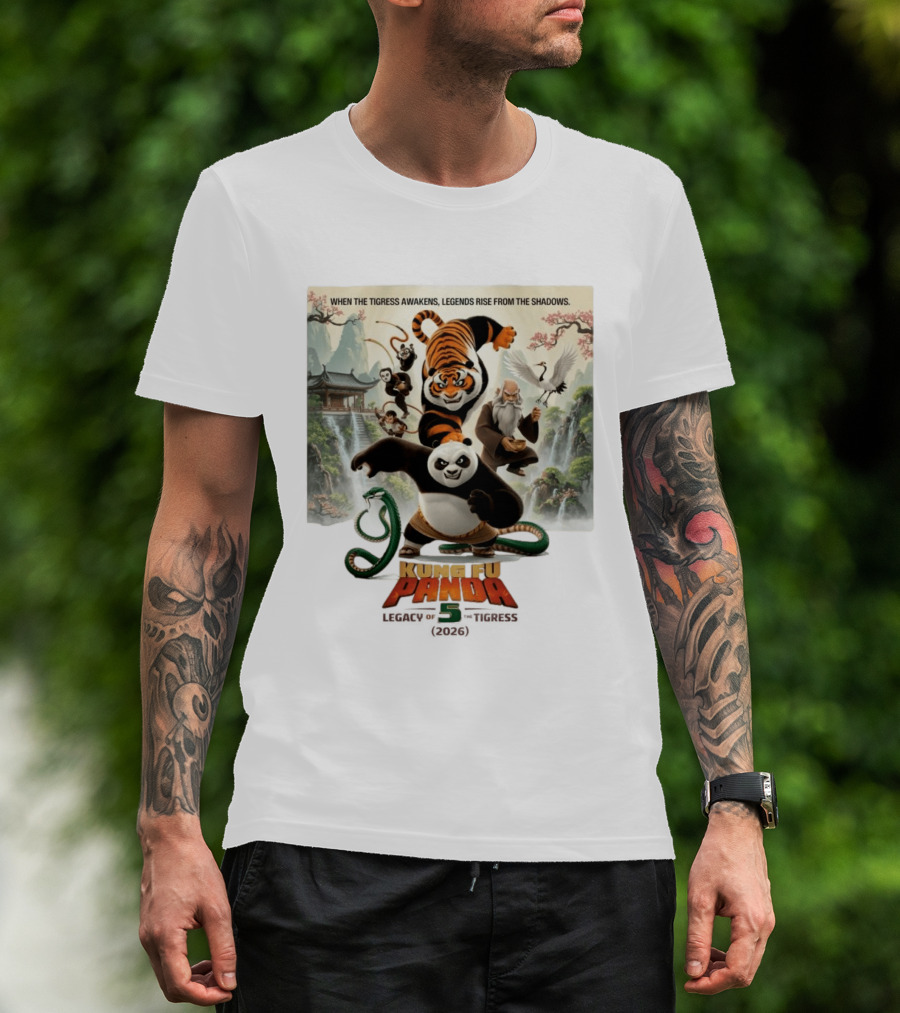 Kung Fu Panda 5 Legacy Of The Tigress 2026 When The Tigress Awakens Legends Rise T-Shirt
