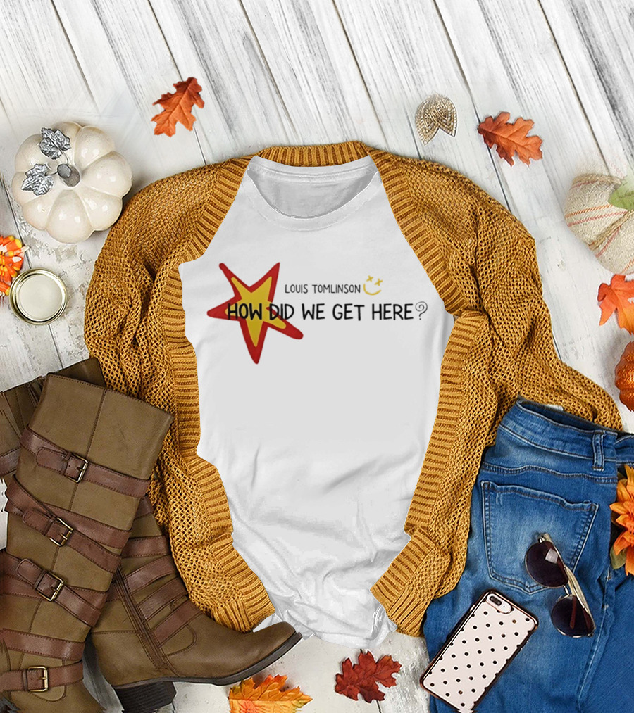 Louis Tomlinson How Did We Get Here Star Smiley 2026 World Tour T-Shirt