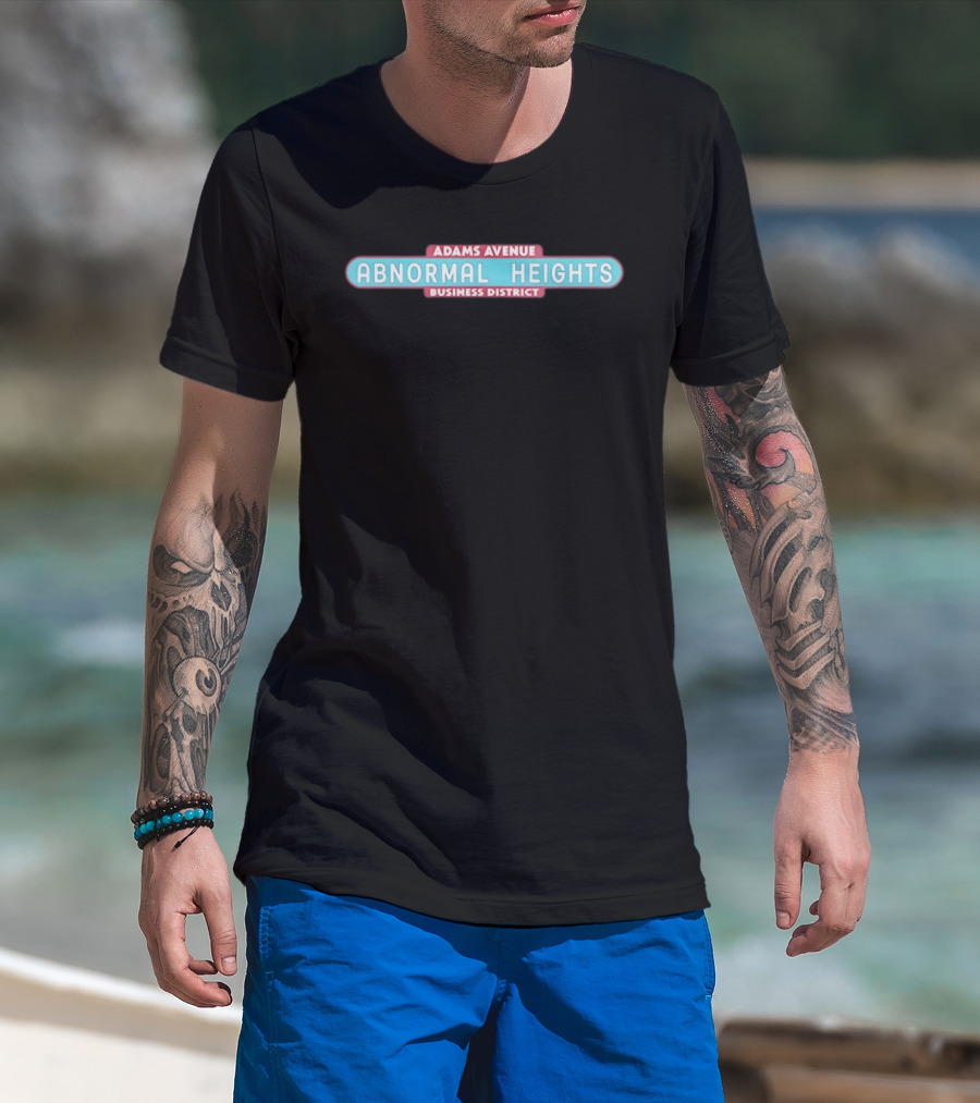 Adams Avenue Abnormal Heights Business District T-Shirt