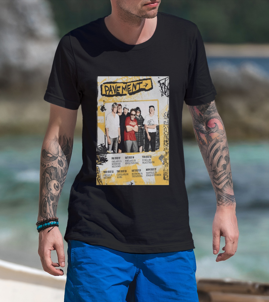 Pavement US Summer Tour 2026 Oakland Portland St. Paul Chicago Cleveland Richmond Nashville T-Shirt