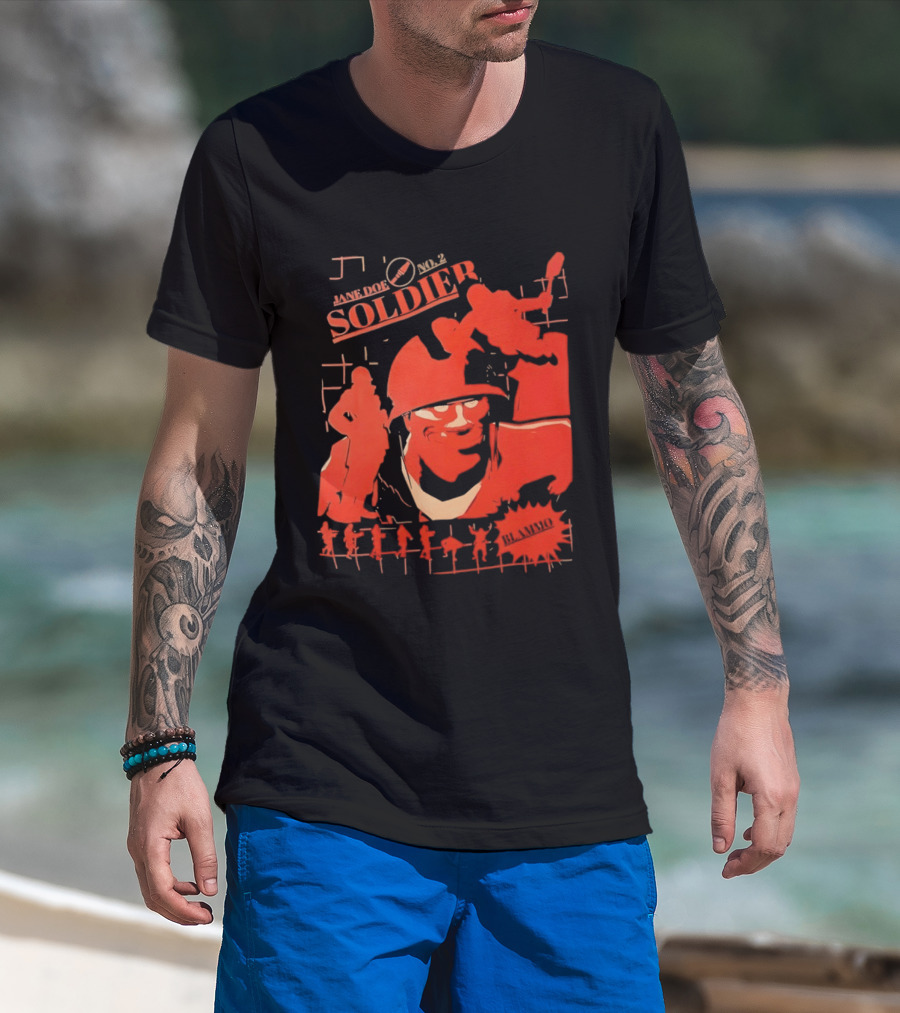 Jane Doe Soldier Team Fortress 2 1968 T-Shirt