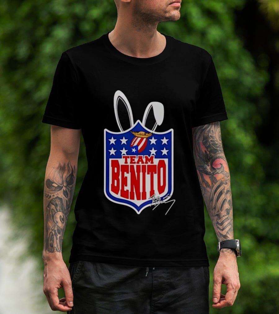 Team Benito Bad Bunny Stars Football T-Shirt