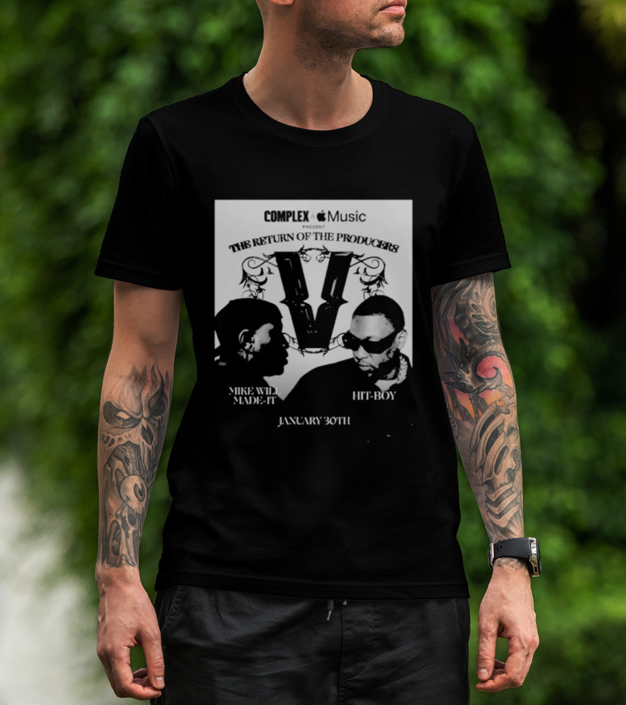 Complex Apple Music Verzuz The Return Of The Producers Mike Will Made It Vs Hit Boy January 30 T-Shirt