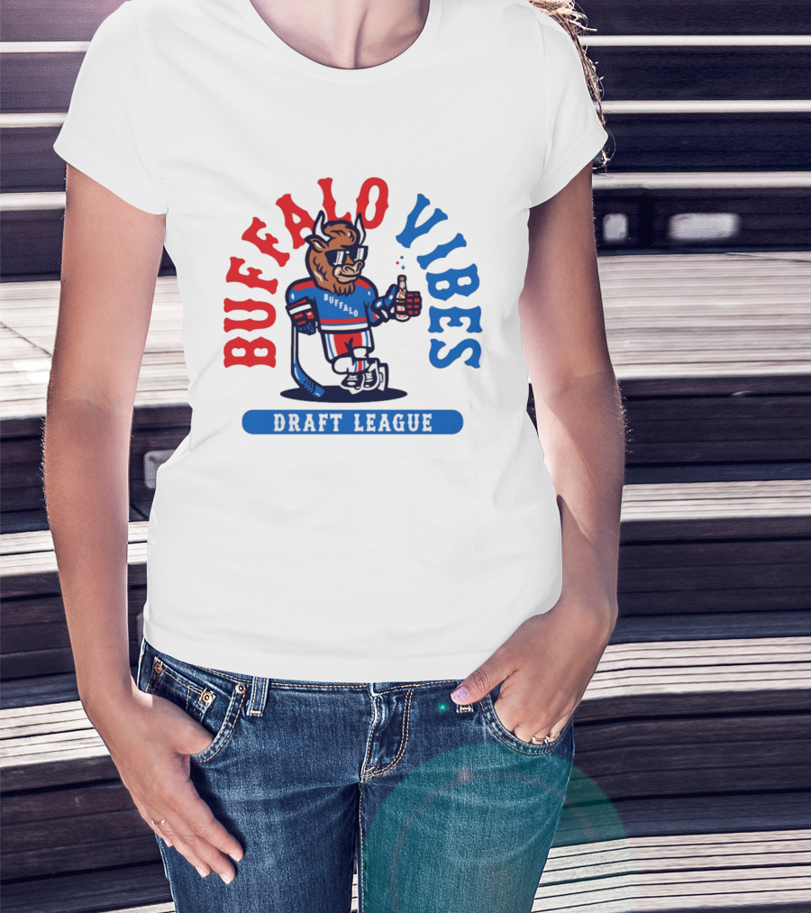 Buffalo Vibes Hockey Draft League Retro Style Buffalo T-Shirt
