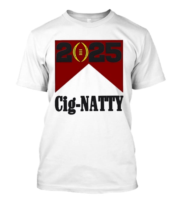Indiana Hoosiers 2025 Cig Natty Football Banner T-Shirt