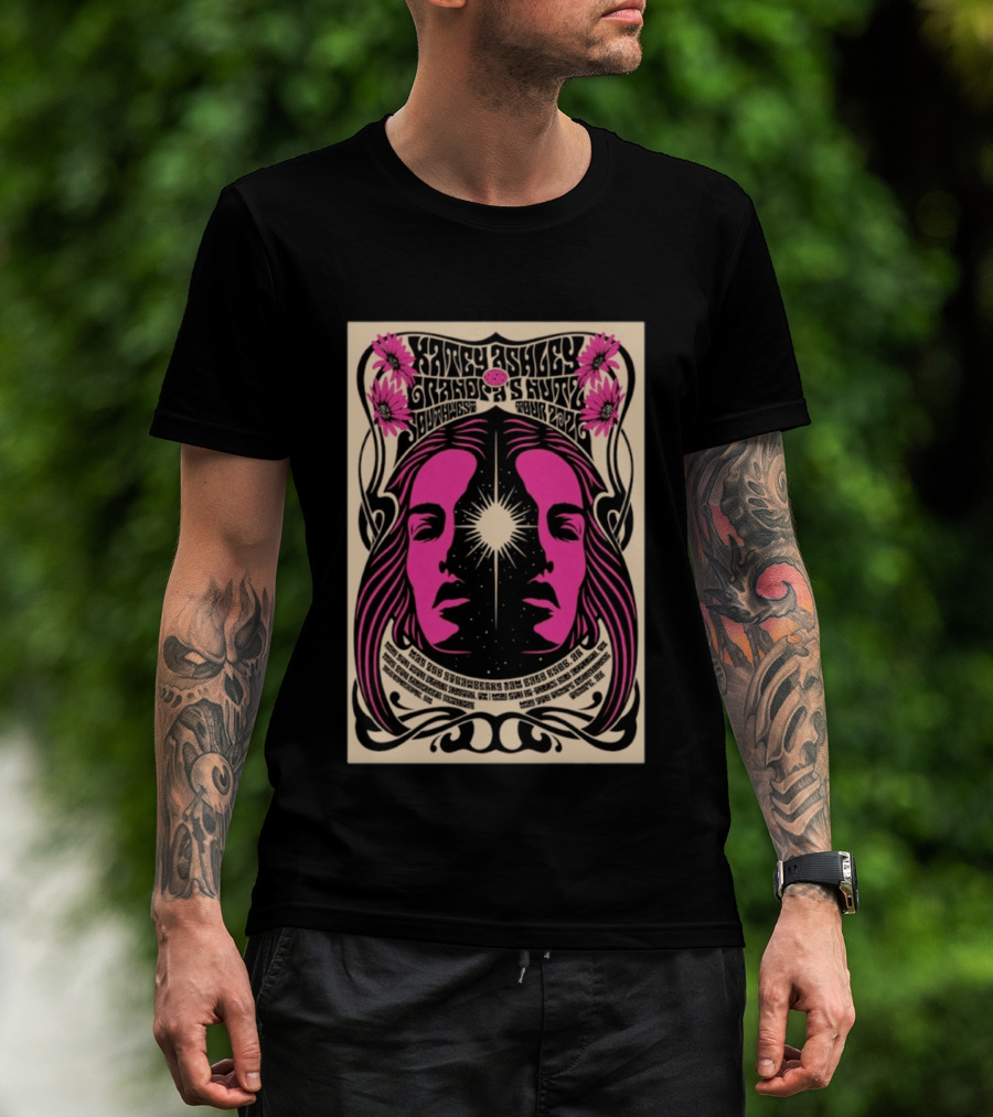 Katey Ashley Trader's Suite Southwest Tour 2026 Psychedelic Sunflower T-Shirt