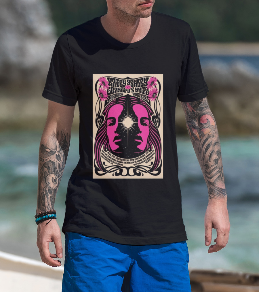 Katey Ashley Trader's Suite Southwest Tour 2026 Psychedelic Sunflower T-Shirt