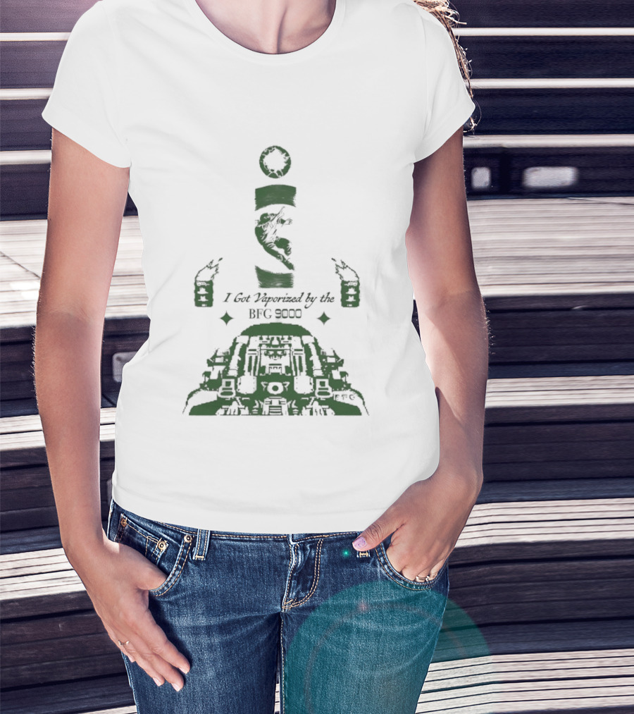 I Got Vaporized By The BFG 9000 Vintage Gaming Reference T-Shirt