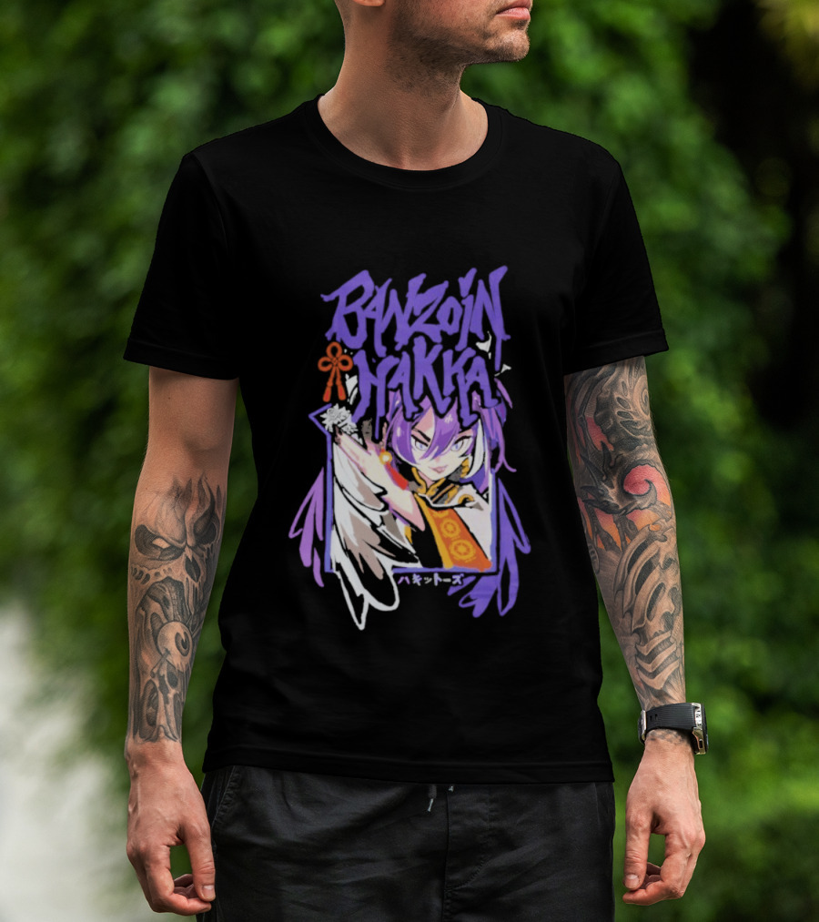 Banzoin Hakka Anime Character Purple Hair And Orange Outfit T-Shirt