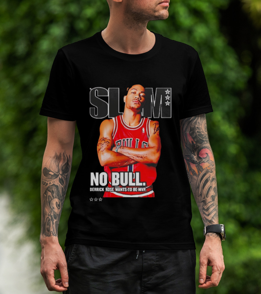 SLAM Chicago Bulls Derrick Rose No Bull Wants To Be MVP T-Shirt