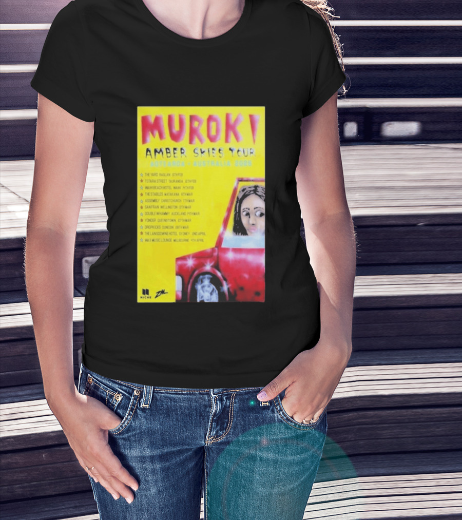 Muroki Amber Skies Tour Aotearoa Australia 2026 T-Shirt