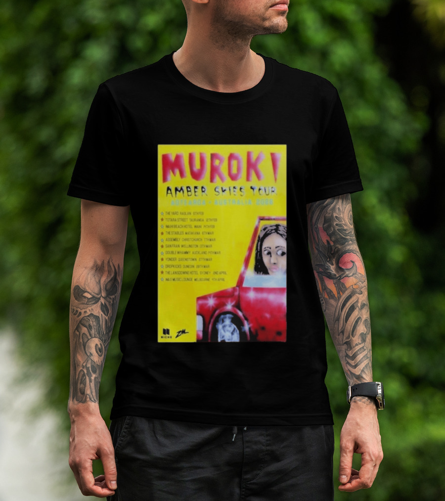 Muroki Amber Skies Tour Aotearoa Australia 2026 T-Shirt