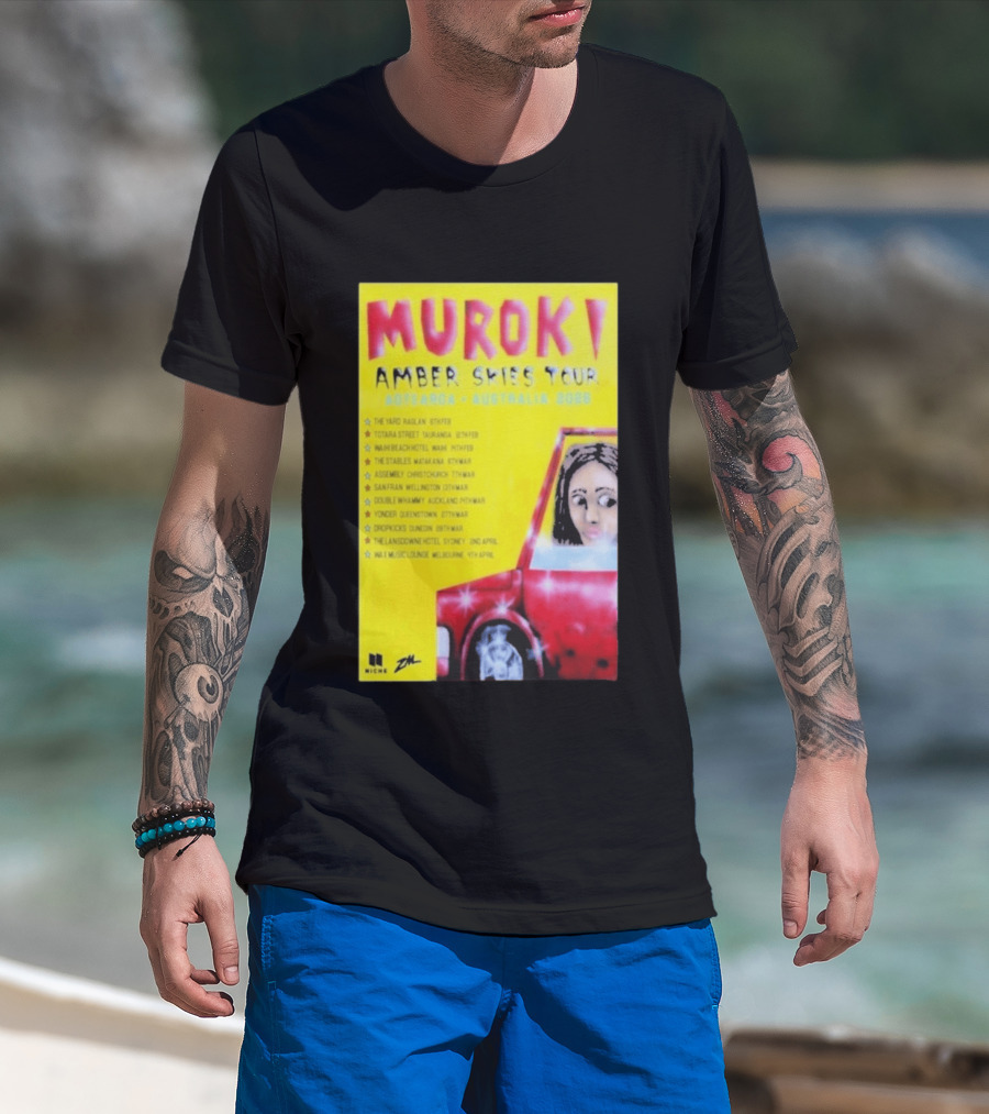 Muroki Amber Skies Tour Aotearoa Australia 2026 T-Shirt