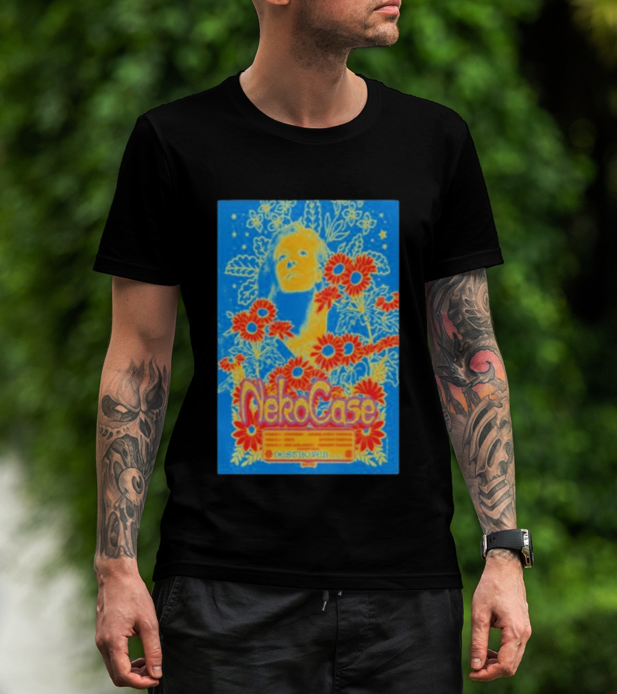 Neko Case 2026 Tour California Show Flowers T-Shirt