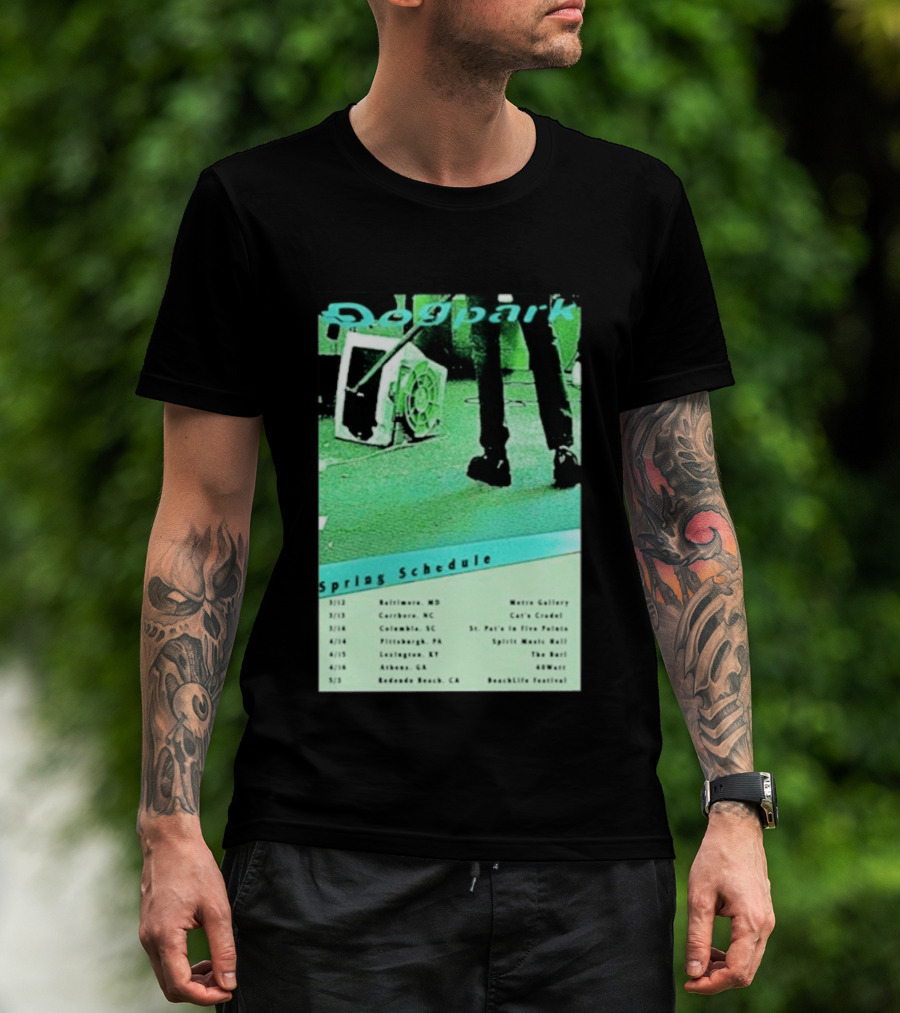 Dogpark Spring Schedule Tour 2026 Baltimore Carrboro Columbia Pittsburgh Lexington Athens Redondo Beach T-Shirt