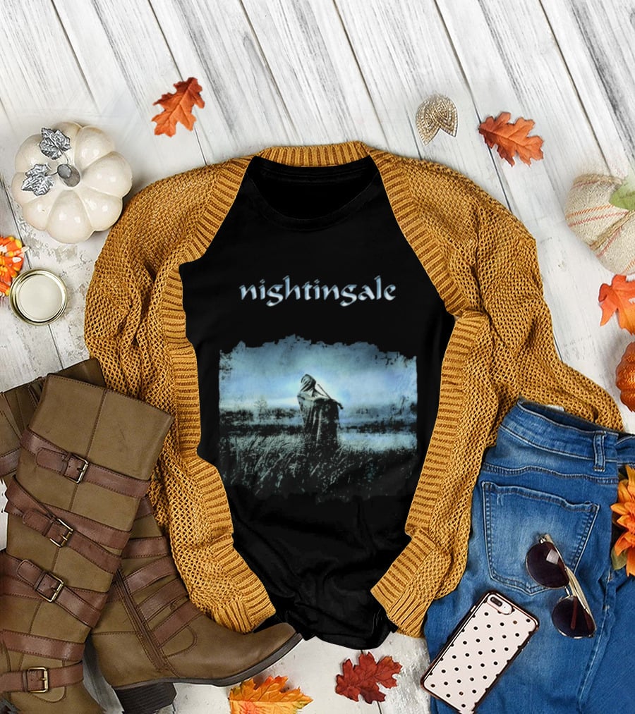 Nightingale Ethereal Nightfall Scene T-Shirt