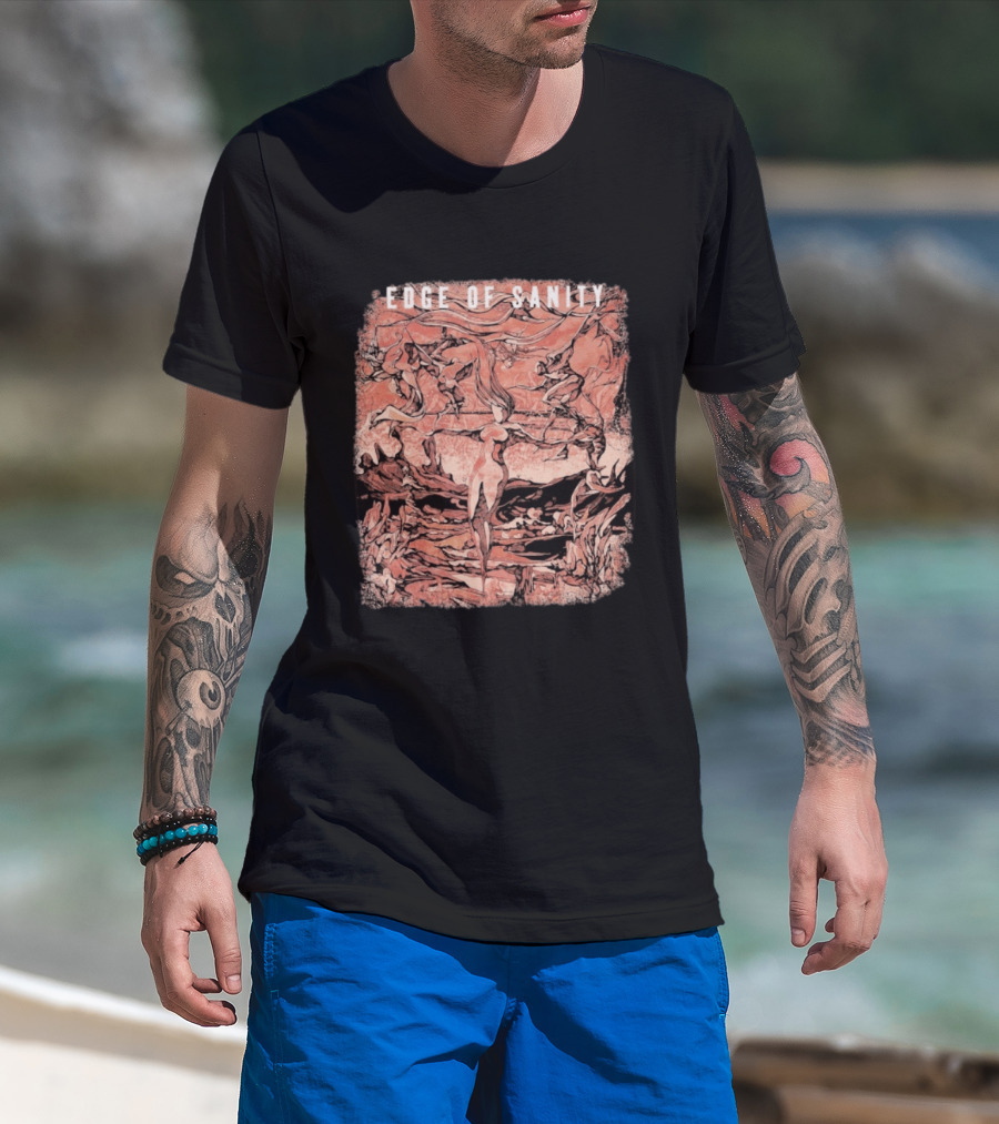 Edge Of Sanity Twilight Dance With Abstract Figures T-Shirt