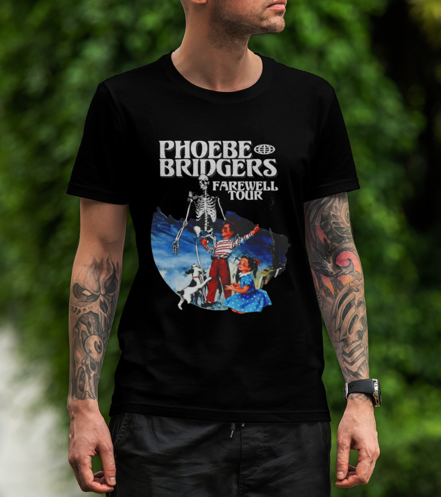 Phoebe Bridgers Farewell Tour Vintage Style Skeleton Kids And Dog T-Shirt