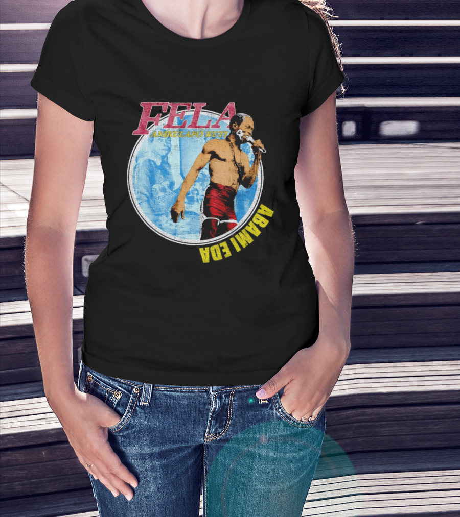 Fela Anikulapo Kuti Abami Eda Music Legend Circle T-Shirt