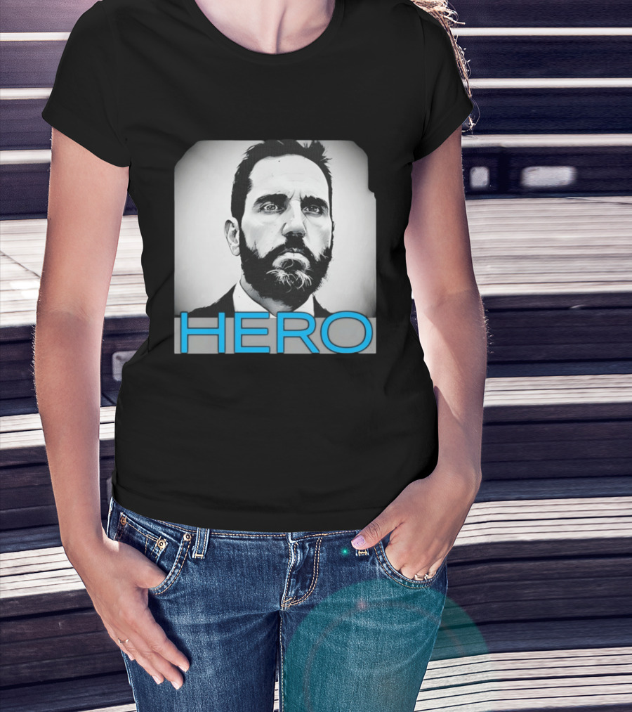 Jack Smith Hero Portrait Black And White T-Shirt