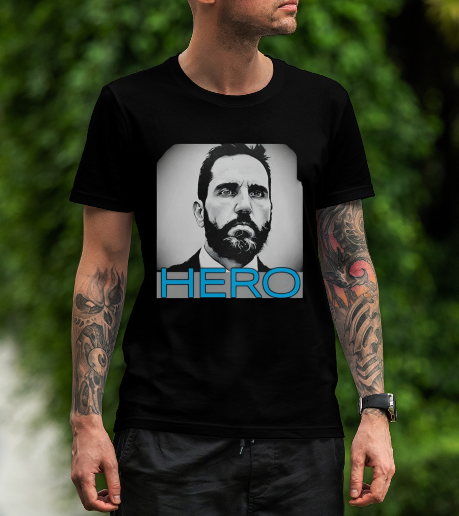 Jack Smith Hero Portrait Black And White T-Shirt