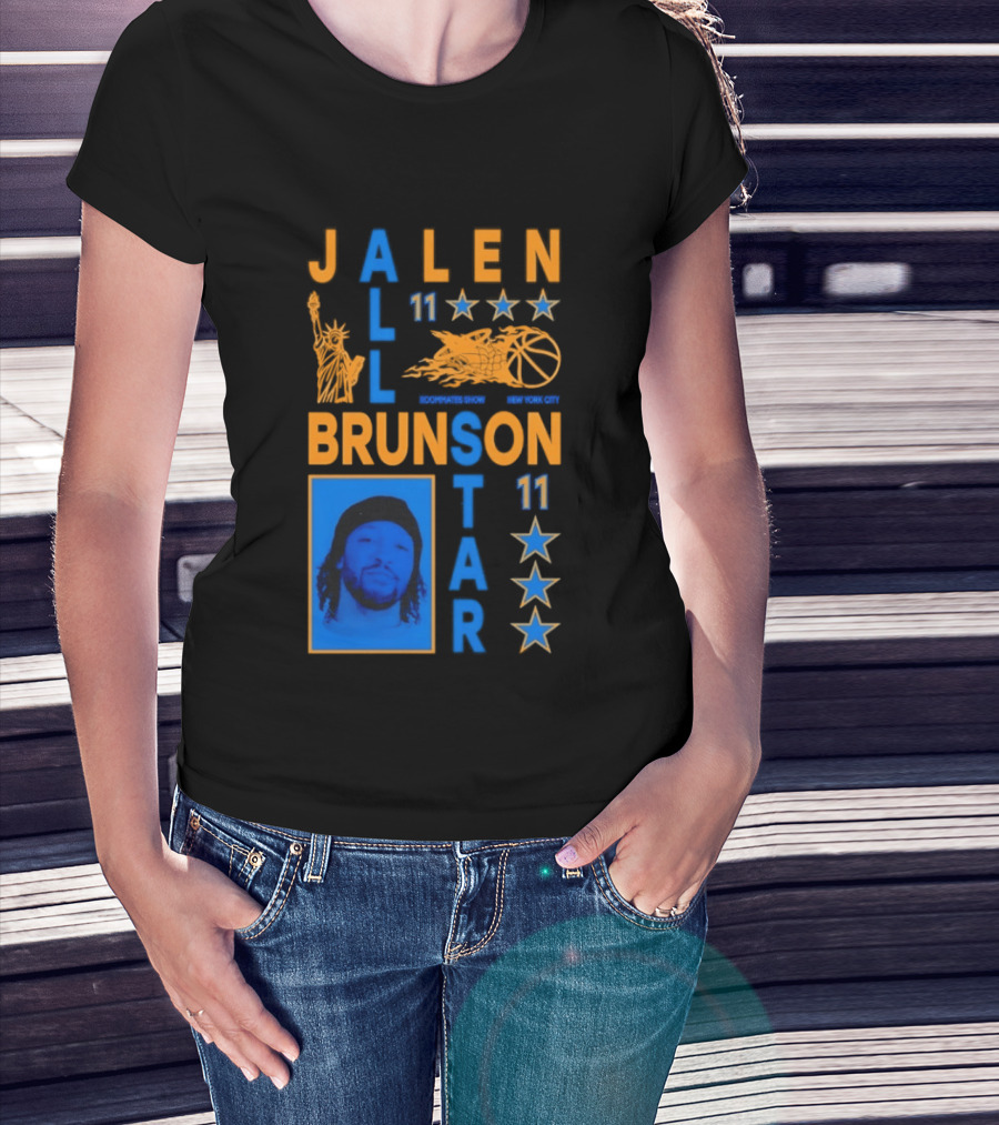 Jalen Brunson 11 NY Knicks All Star Basketball Stars T-Shirt
