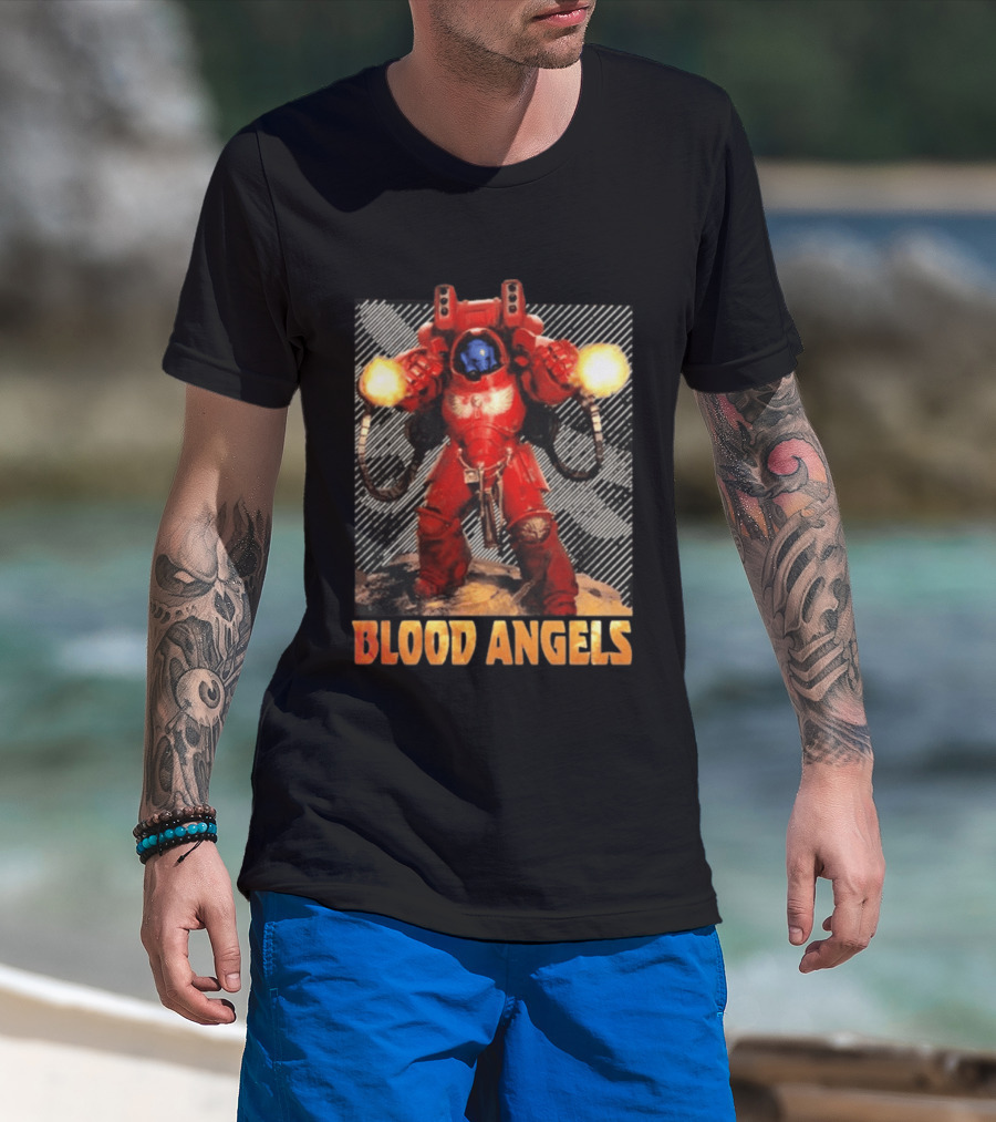 Warhammer 40 000 Blood Angels Space Marine Power Armor T-Shirt