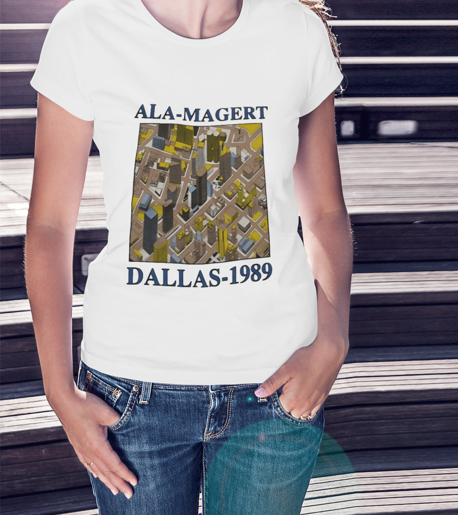 Ala Magert Dallas 1989 Cityscape Architecture T-Shirt