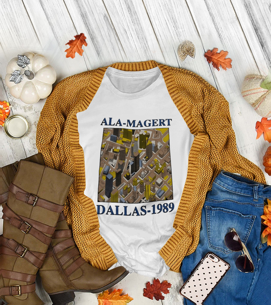Ala Magert Dallas 1989 Cityscape Architecture T-Shirt