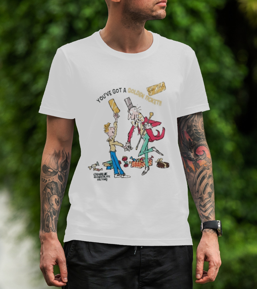 Wonka Golden Ticket Charlie And The Chocolate Factory T-Shirt