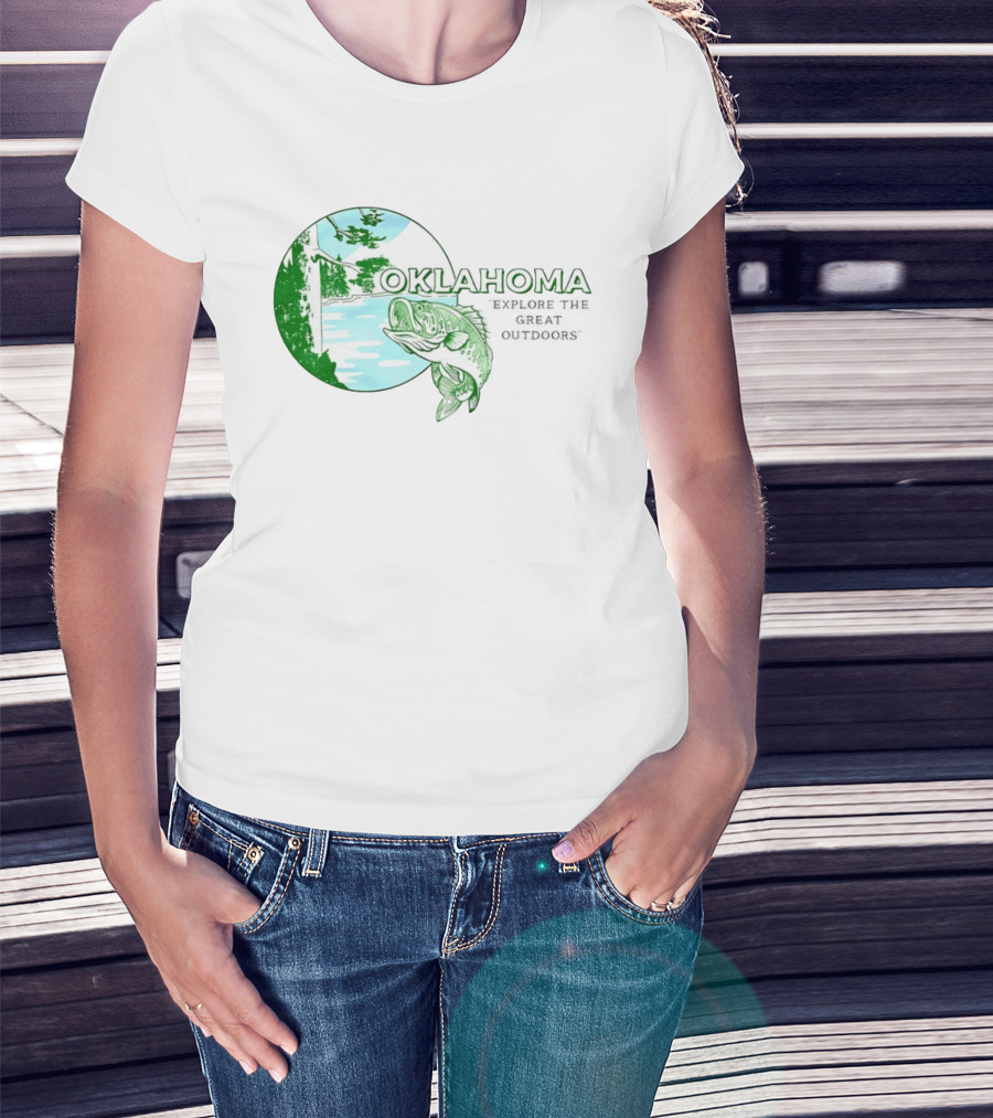 Oklahoma Fishing Explore The Great Outdoors T-Shirt