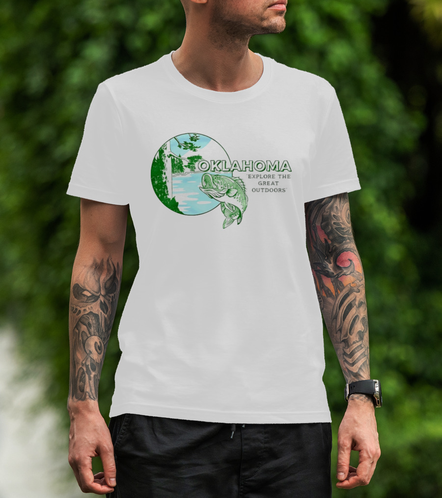 Oklahoma Fishing Explore The Great Outdoors T-Shirt