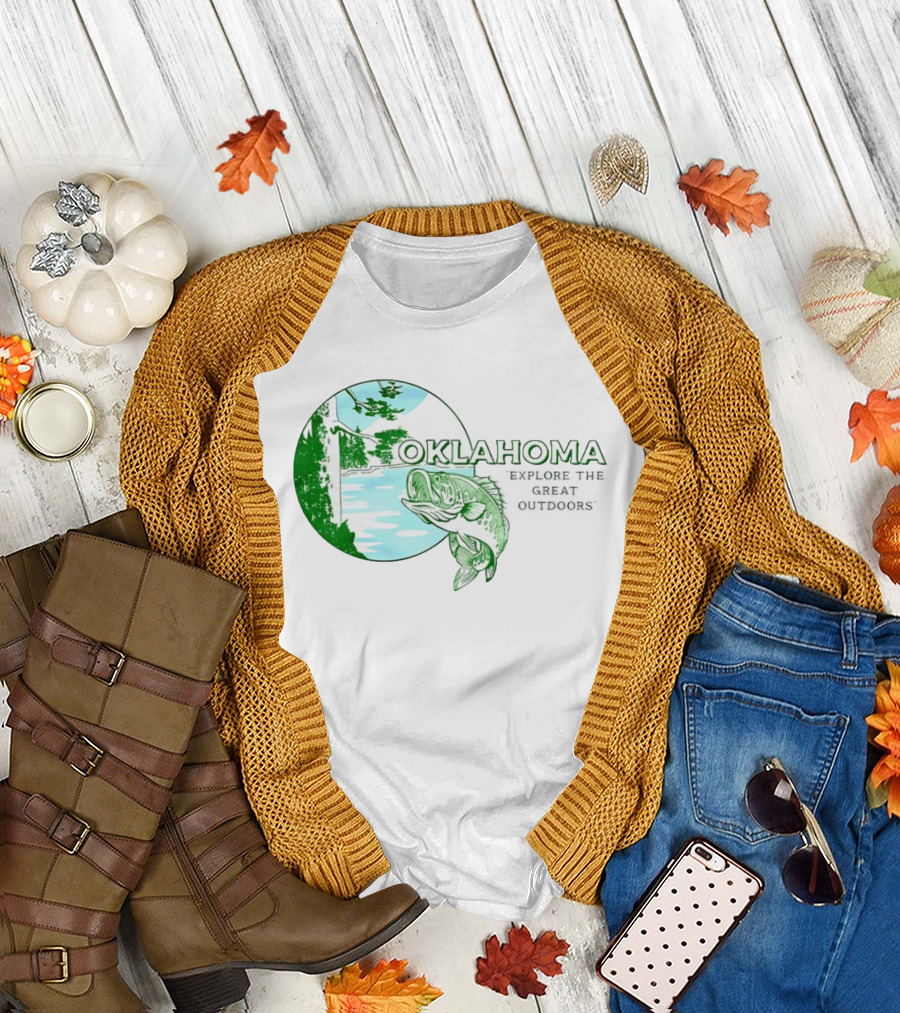 Oklahoma Fishing Explore the Great Outdoors T-Shirt