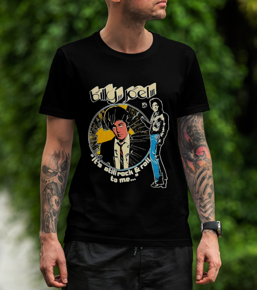 Billy Joel It's Still Rock And Roll To Me Retro Style Music T-Shirt