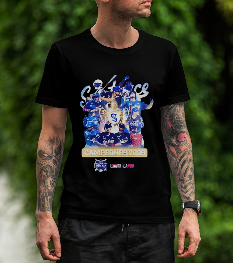 Cangrejeros De Santurce Campeones 2026 LBPRC Customized Team Celebration T-Shirt